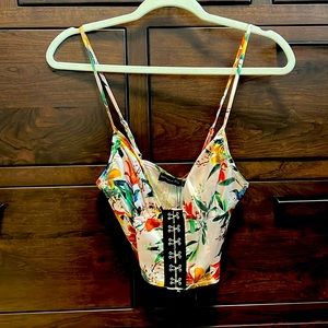 Pretty Little Thing Nude Oriental Hook and eye bralette size 0